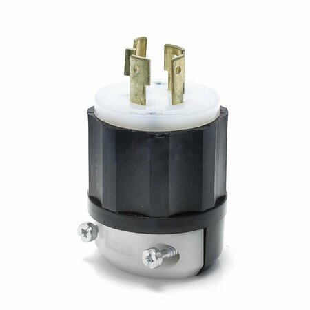 AMERICAN IMAGINATIONS 20 AMP Round Black 4-Wire Twist Lock Plug Plastic AI-36910